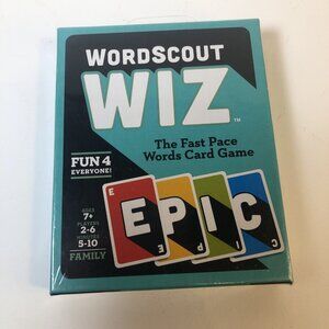WORD SCOUT WIZ THE FAST PACE WORDS CARD GAME NEW IN SEALED BOX